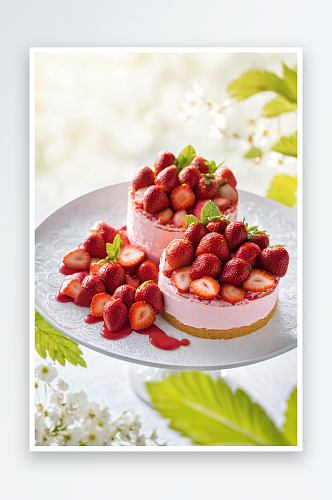 马斯卡泊尼草莓蛋糕