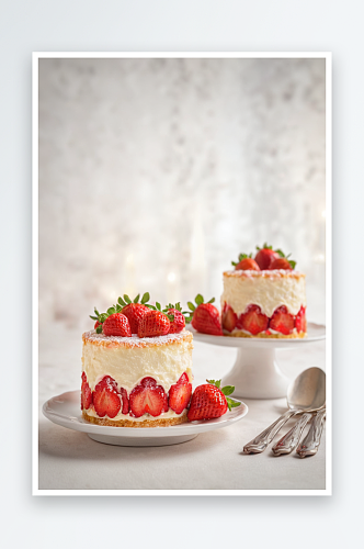 法式迷你草莓蛋糕