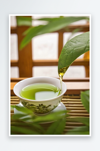 一杯绿茶宁静文化传统