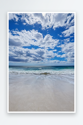新南威尔士州海姆斯海滩大海对着天空美景