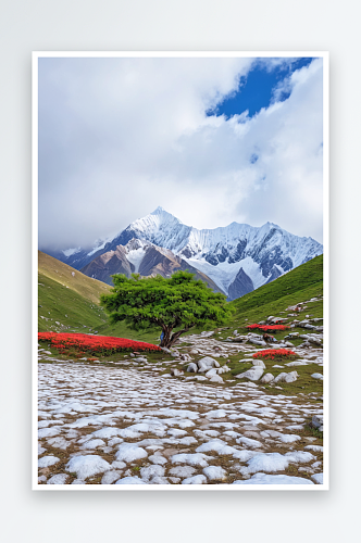 甲应村梅里雪山高原美景