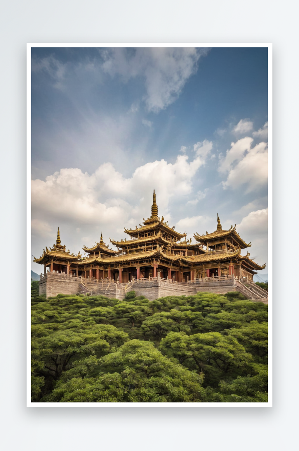 道孚各日马村佛教寺庙木雅大寺素材