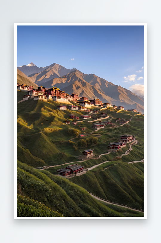 丹巴甲居藏寨清晨美景