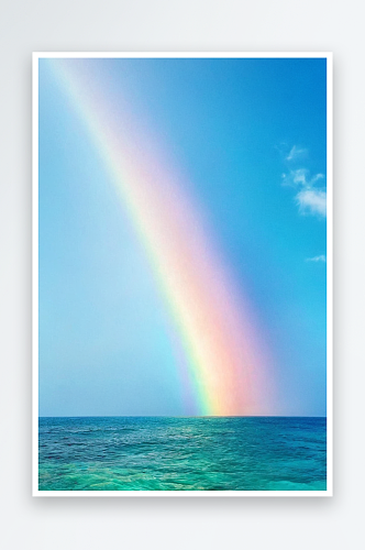 大海彩虹自然美景手机壁纸美图