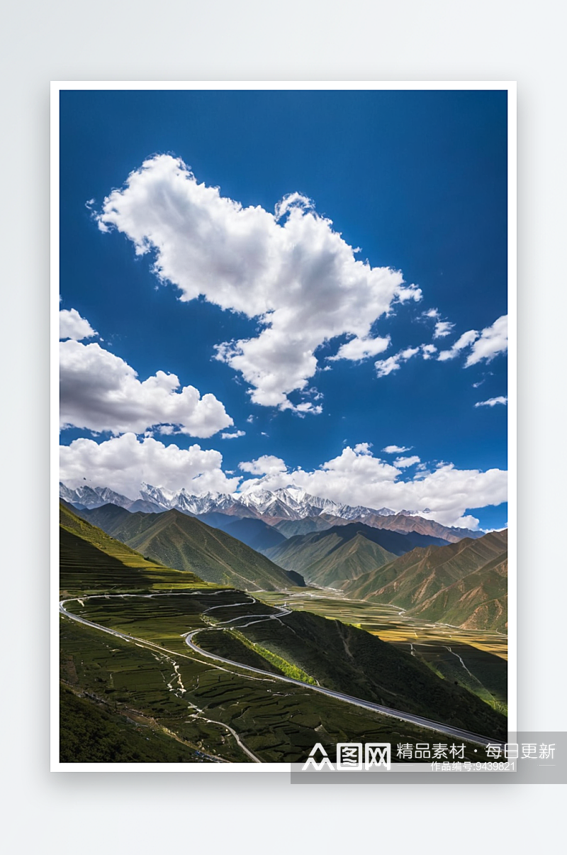 川藏线国道沿线自然风光素材