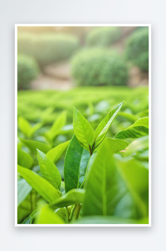 茶园风光近景特写图片