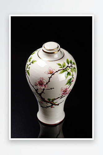 陶瓷器经典款型梅瓶特写图片