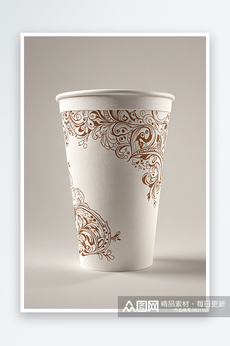 一次性咖啡杯茶杯纸杯照片JPG素材