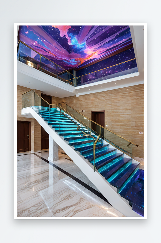 大厅楼梯元素图片