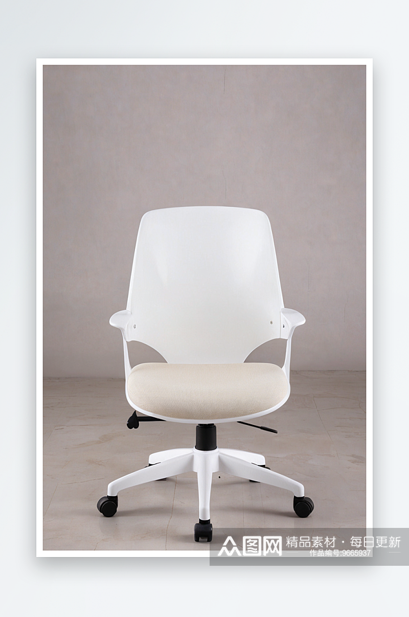 书房椅子简单简约白色素材