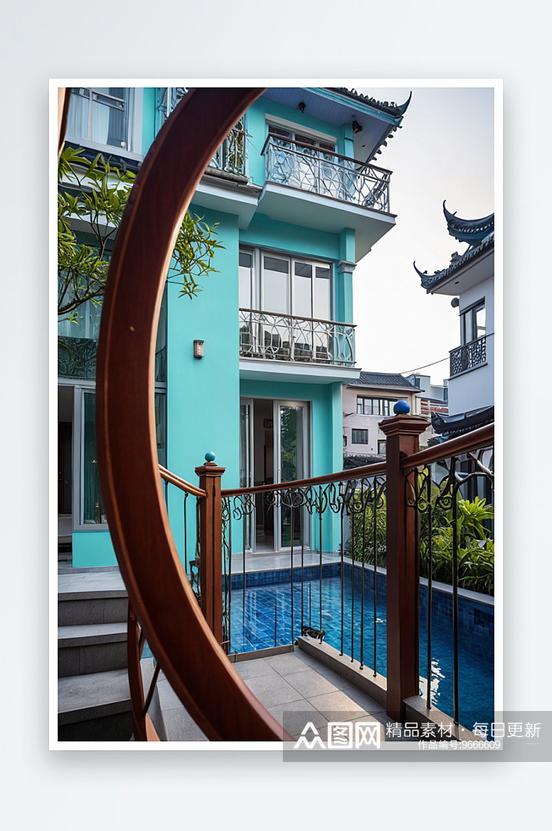 中上海别墅装修设计实景素材