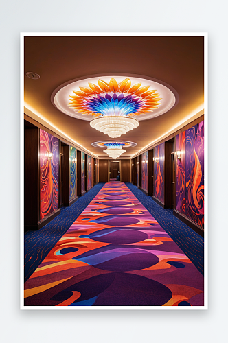 酒店走廊元素图片