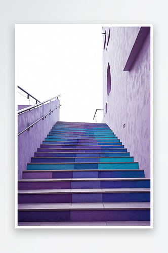极简风格低饱度楼梯阶梯阶级建筑设计背景抽