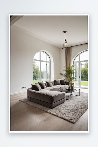现代风格豪宅室内客厅沙发