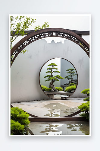 苏式园林空镜中元素景观设计