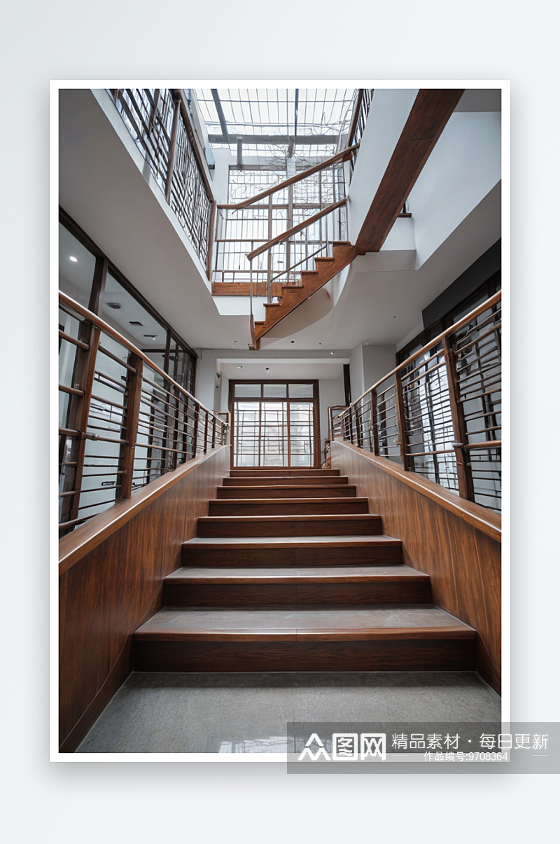 上海米域有光办公空间楼梯光明旋梯素材