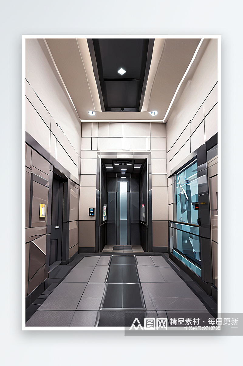 商场内部电梯图片素材