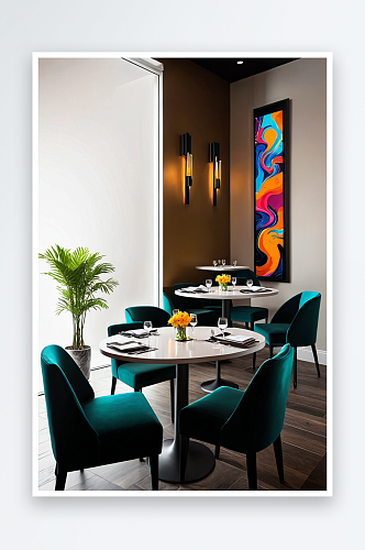 现代客餐厅元素图片