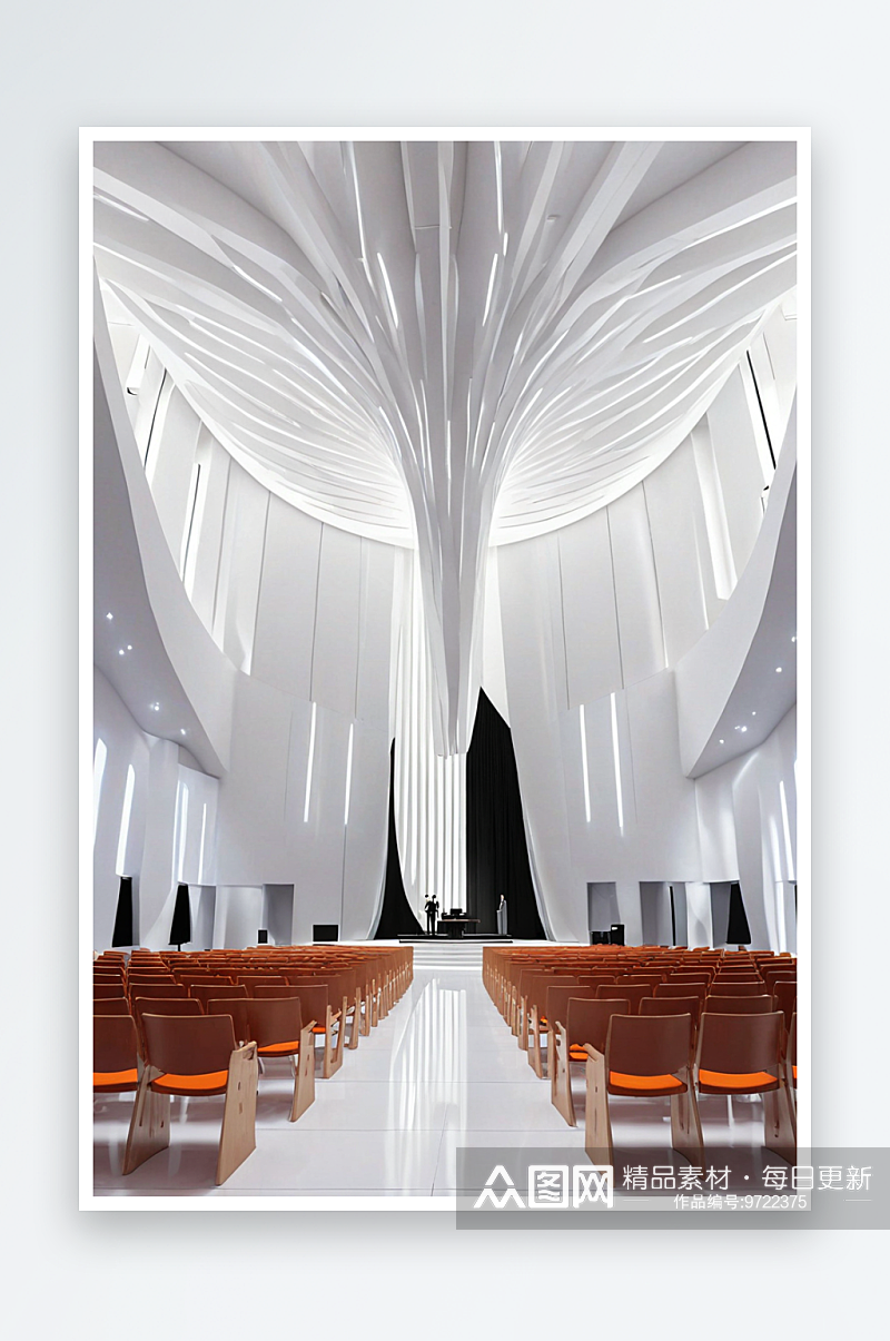 现代建筑礼堂教堂典礼素材图片素材