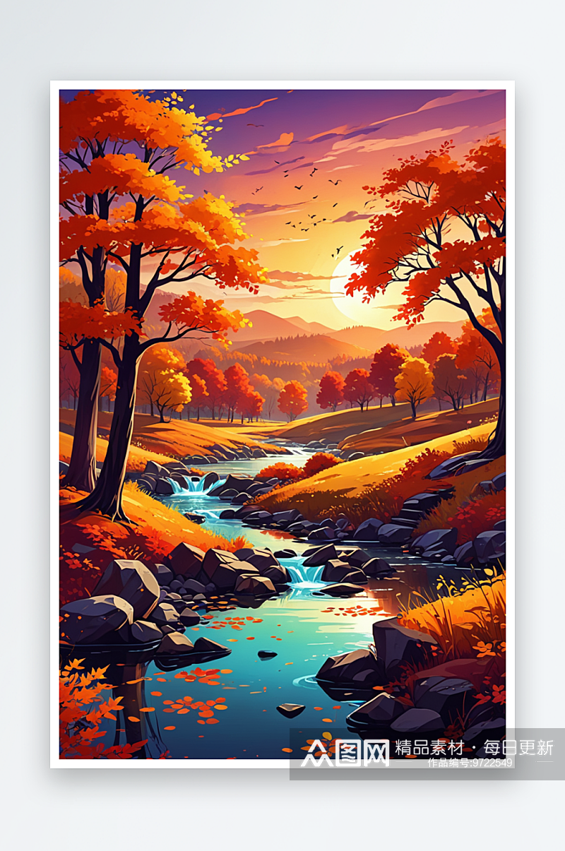 手机壁纸秋天的风景素材