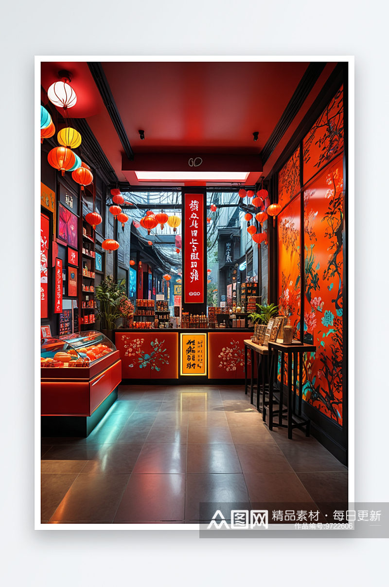 上海店铺装饰图片素材