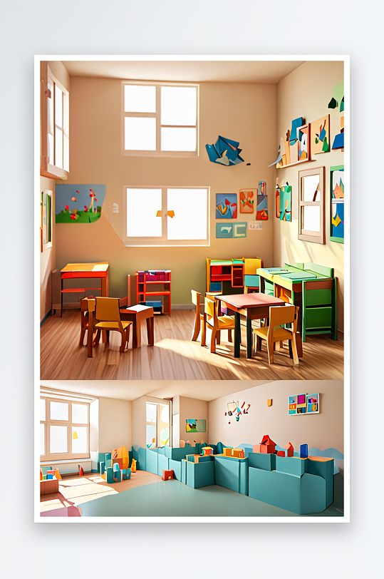幼儿园教室元素图片