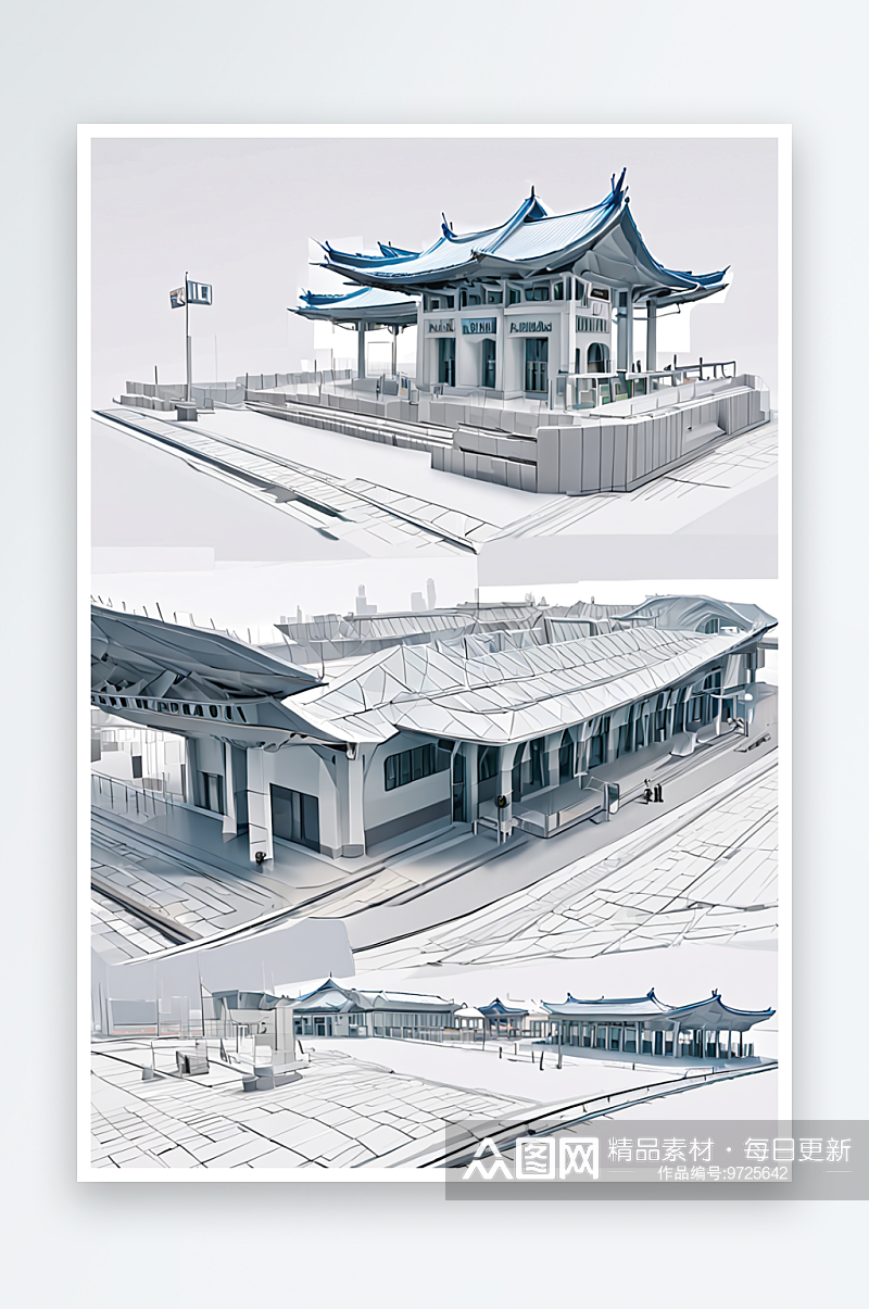 杭州西站元素图片素材