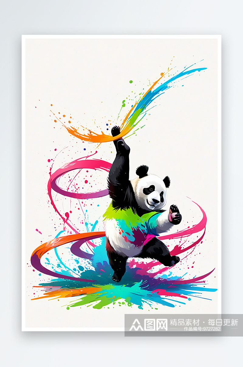 熊猫特写元素图片素材