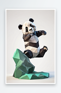 熊猫特写元素图片