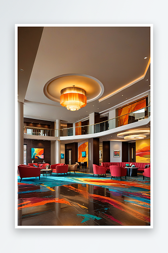 酒店大厅元素图片