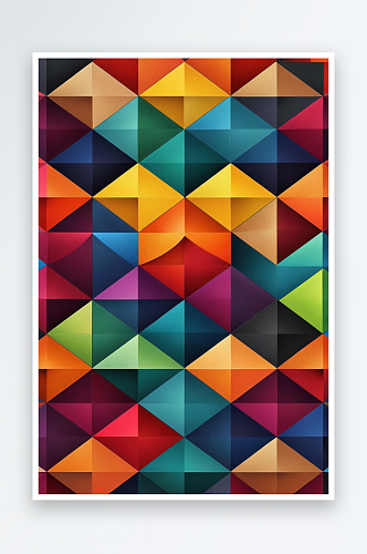 象对称几何图案抽象设计海报背景图片