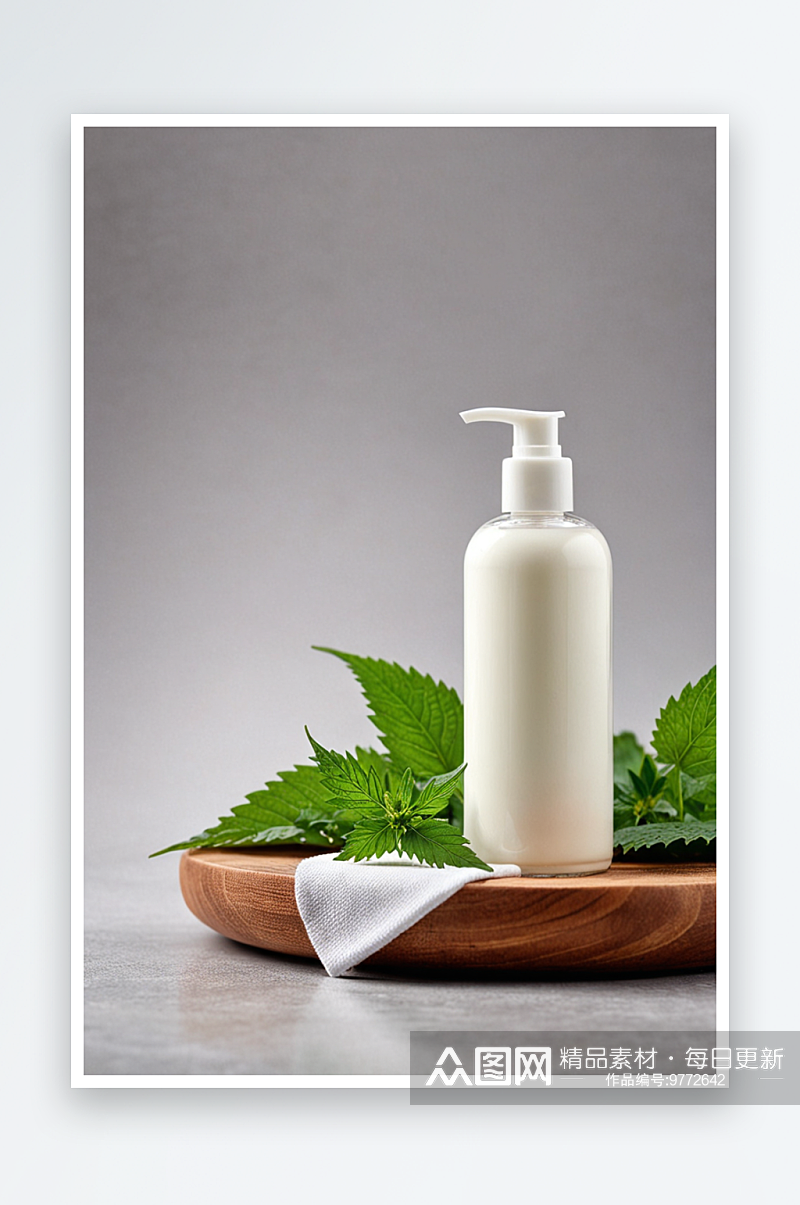 天然水疗草药化妆品荨麻洗剂霜洗发水或肥皂素材
