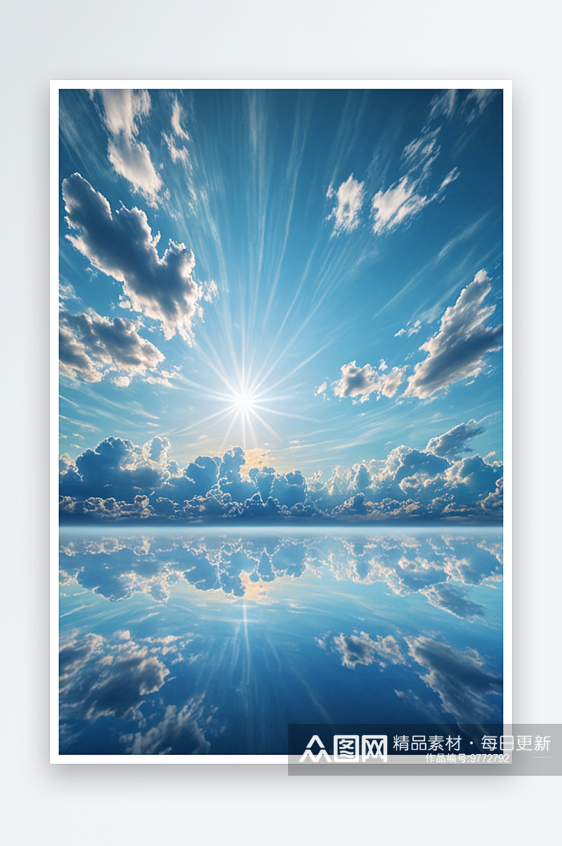 数码地平线上天空景观海报背景图片JPG素材