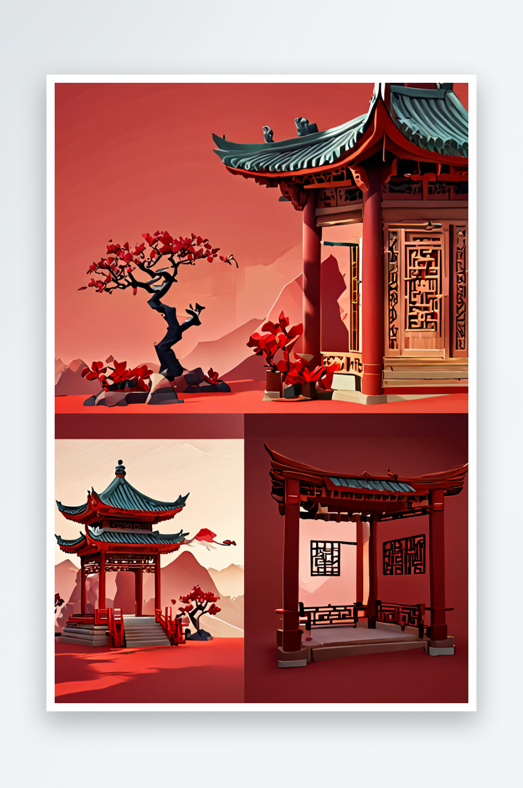 中风创意艺术图片素材