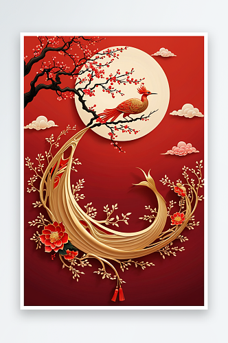 中式传统节日春节新年装饰