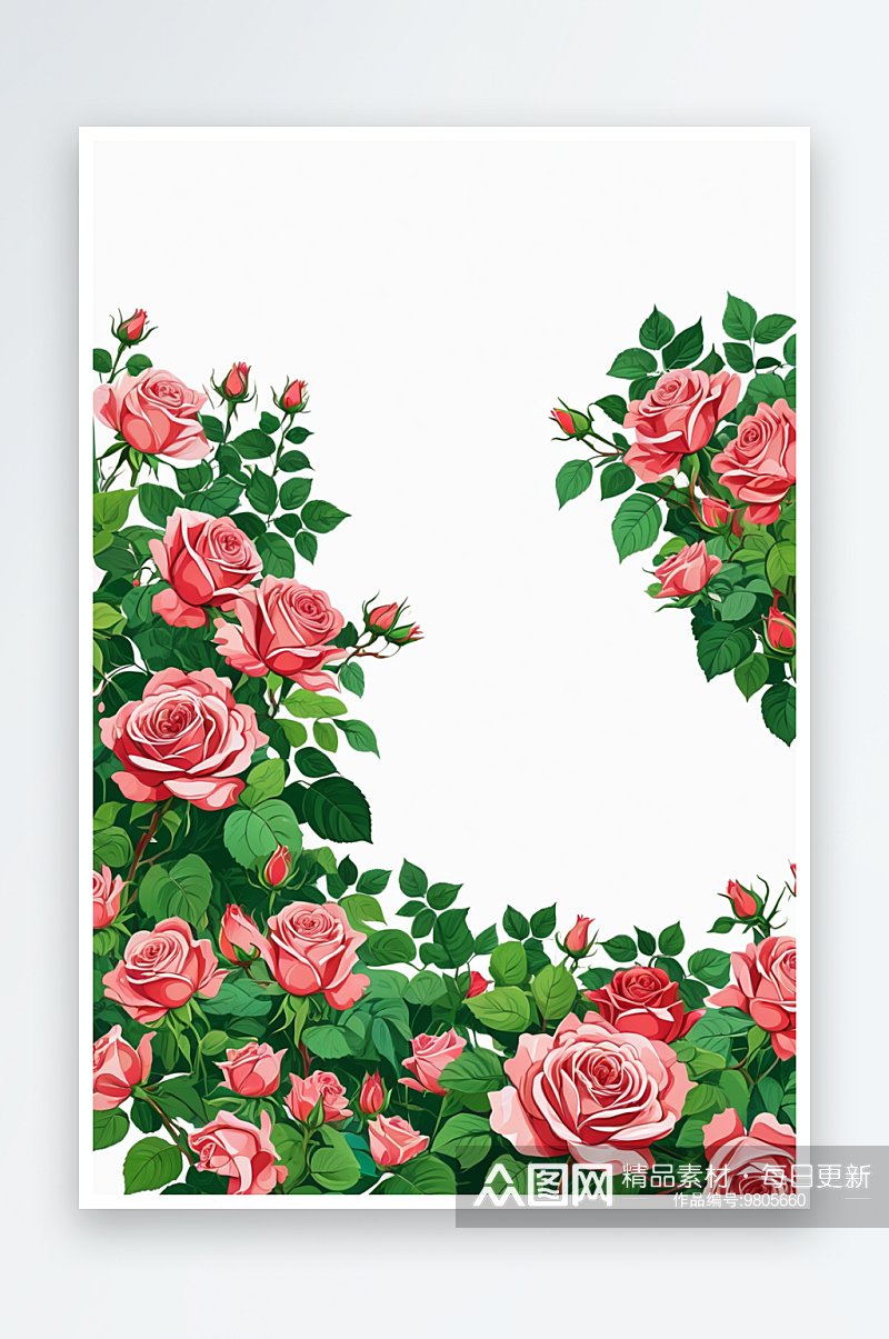 唯背景元素组图共多幅蔷薇花素材