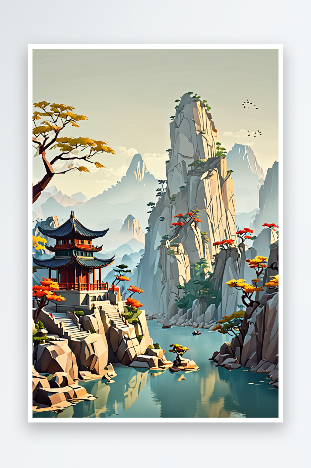中山全景特写图片素材