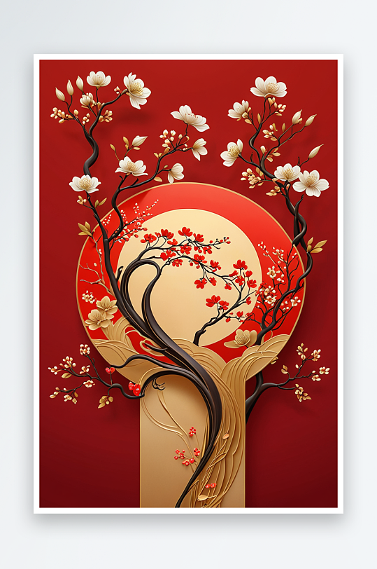 中传统节日春节新年装饰