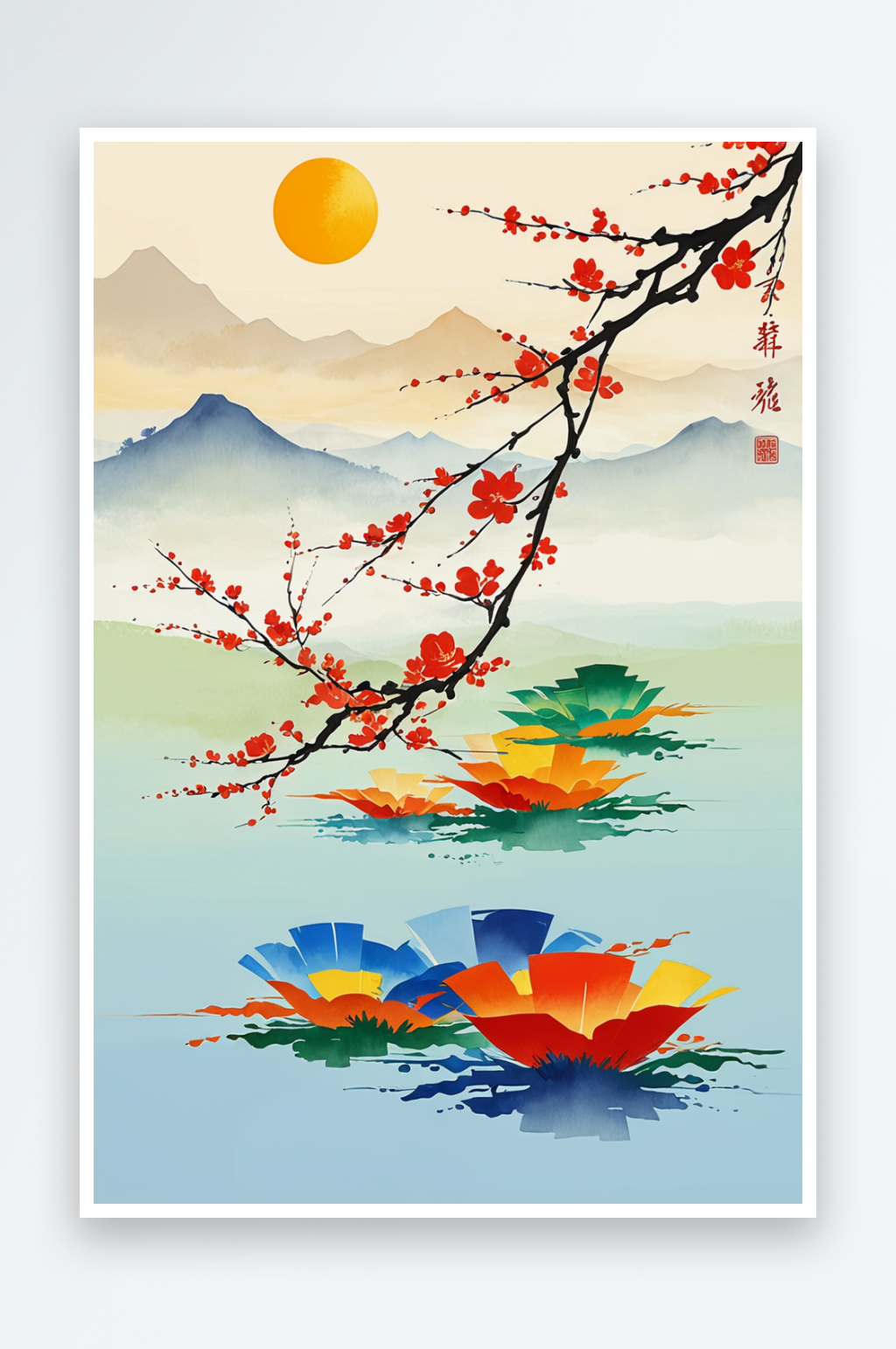 中风节气夏至图片素材