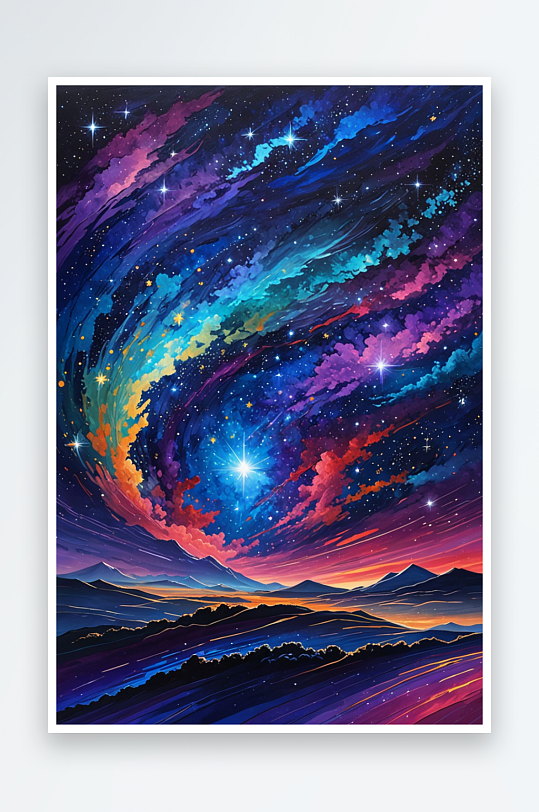 宇宙星空元素图片