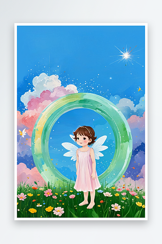 童年梦幻系列组图幅光环小仙女