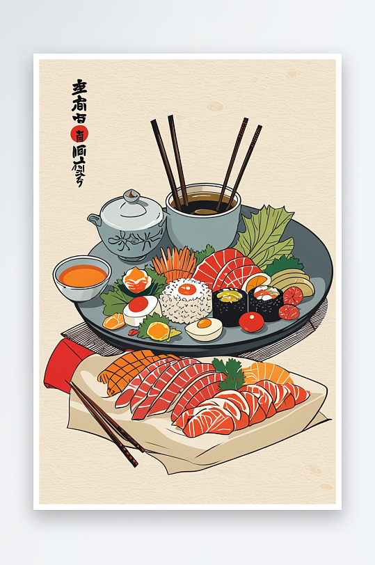 日式料理元素图片