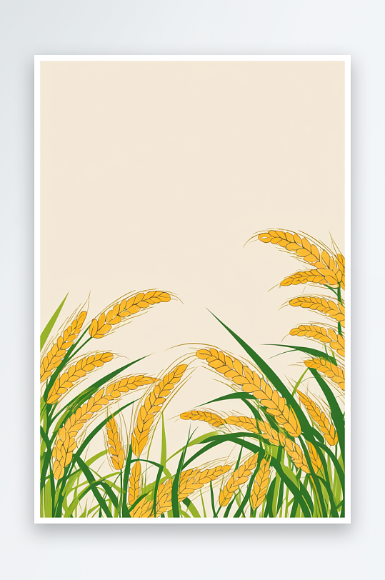稻谷麦穗元素图片