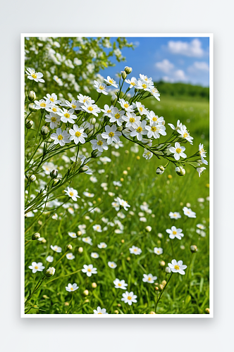唯背景元素组图共多幅草原上的小白花