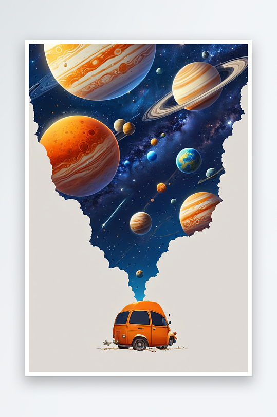 书中迸发出亮光星球行星环绕星空璀璨