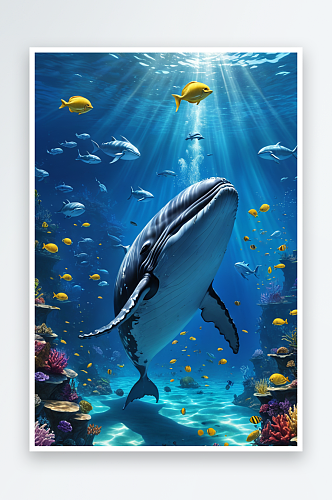 海底世界鲸鱼王图片