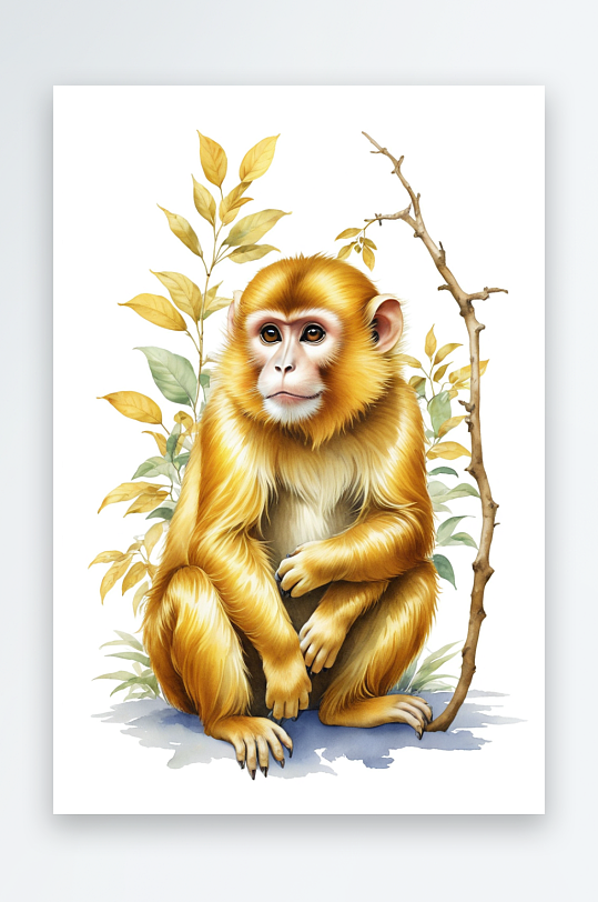 动物系列作品共幅金丝猴