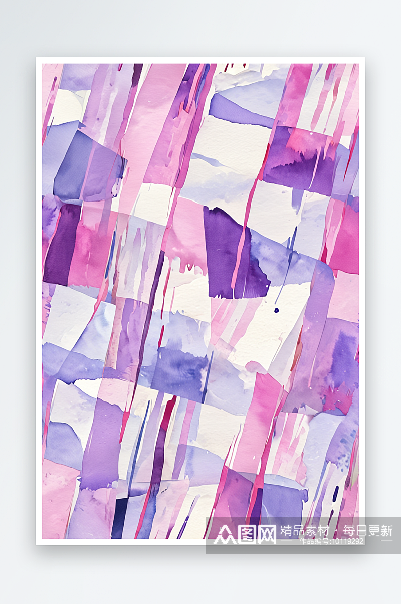 现代礼盒彩带垂直横幅圣诞快乐粉色紫色图案素材