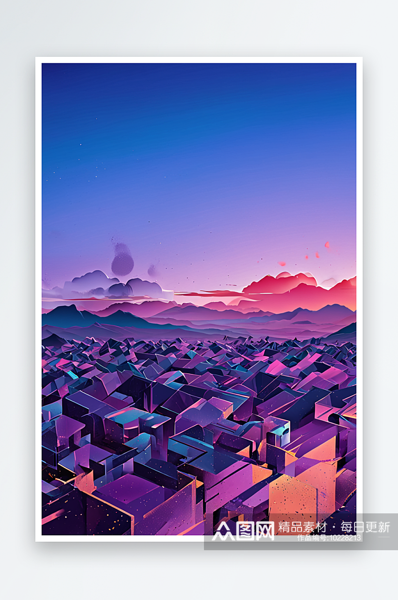 紫峰大厦城天际线夜景图片素材