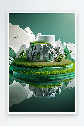 绿色生命科技环保主题创意抽象背景图片